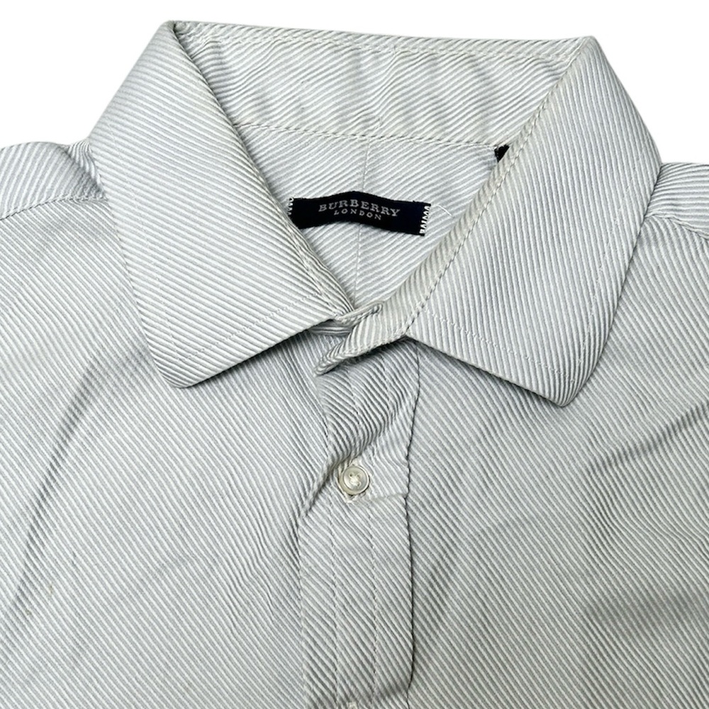 Burberry Micro Stripped Button Down Casual Long Sleeve Men's Shirt Size 16.5